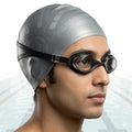 JERN Silicone Swim Cap and Anti-Fog Swimming Goggles Set Unisex