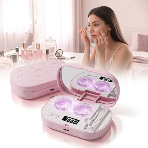 JERN Ultrasonic Contact Lens Cleaner Case with LED Display