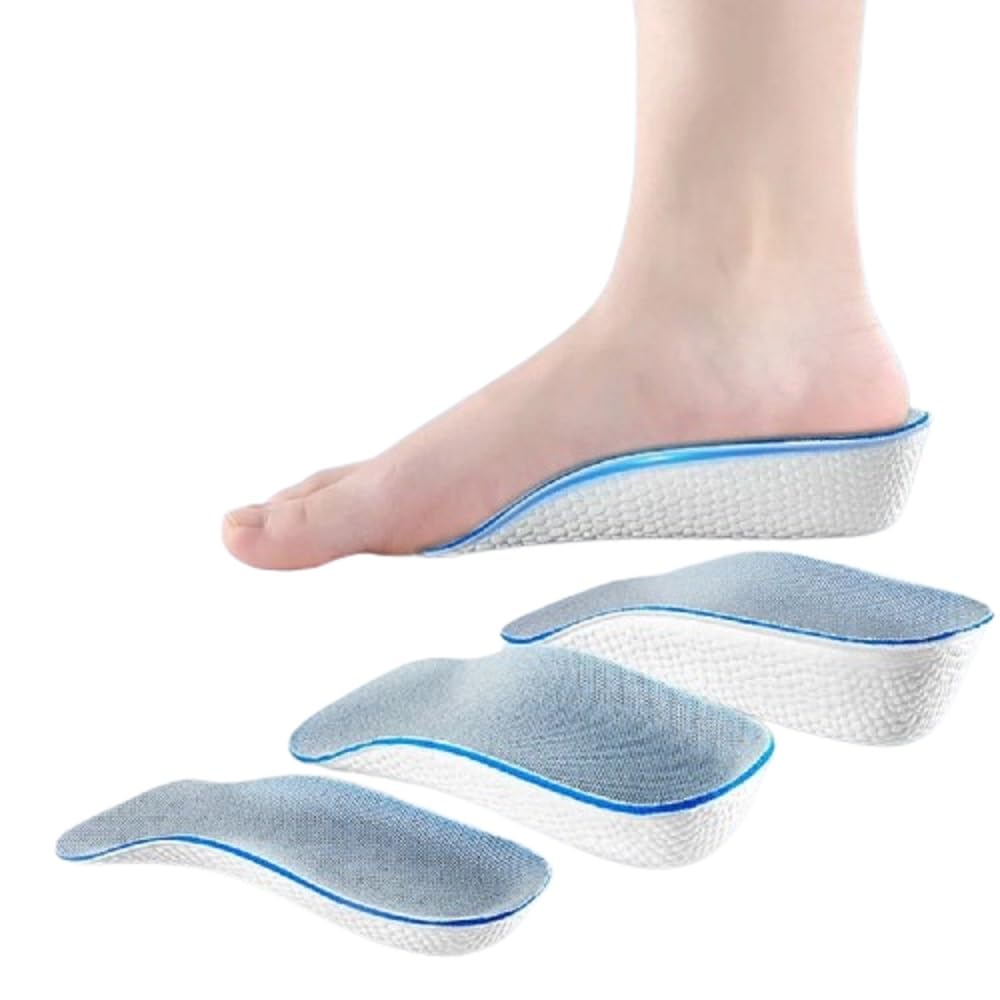 JERN Memory Foam Height Increase Insoles Arch Support Breathable Unisex