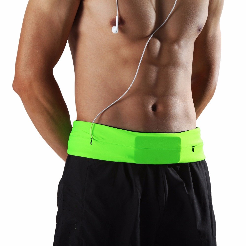 JERN Running Stretchable Sports Waist Bag with Zipper