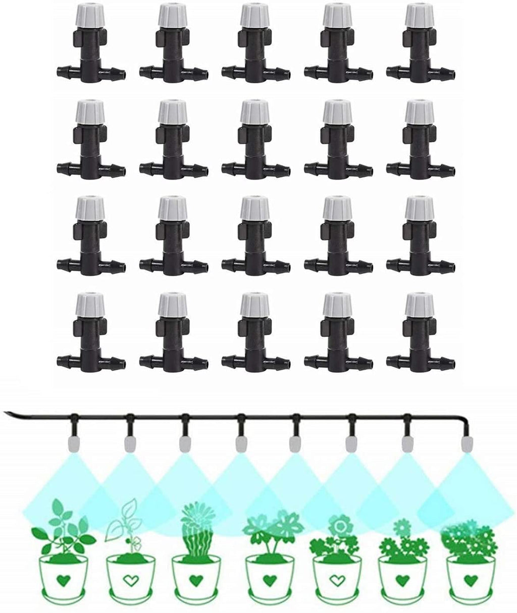 JERN Plastic Sprinkler Heads Misting Nozzles with Tee Joints