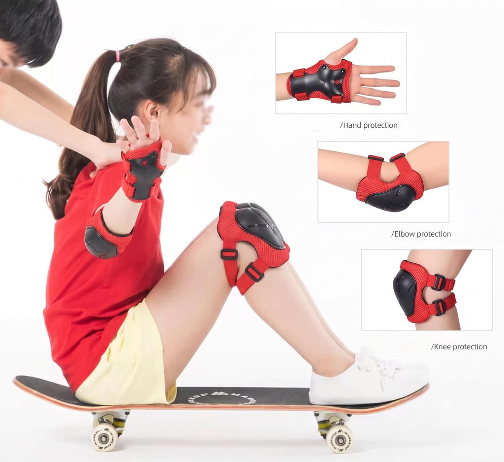 JERN Kids Protective Gear Set for Skating and Cycling