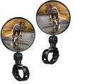 JERN 360° Rotary Cycling Bicycle Convex Glass Rearview Mirror 2-Pack