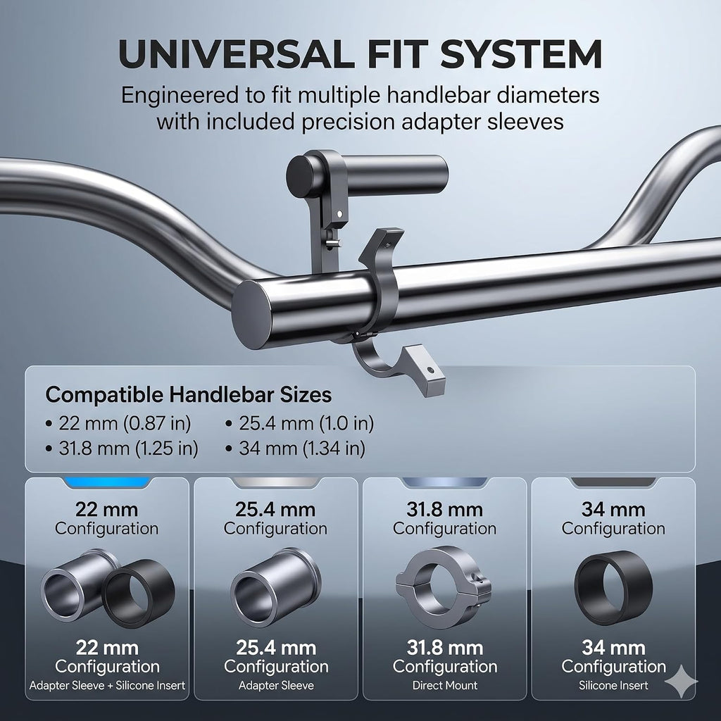 JERN Bike Handlebar Extender Aluminium Alloy 4 Inch Single Clamp