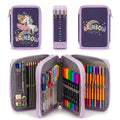 JERN 3 Compartment Hardtop Zipper Pencil Case