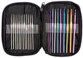 JERN® Aluminium Crochet Hooks Knitting Needles Set with Case (Multicolour) -22 Pieces