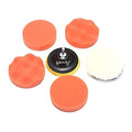 JERN® 7pcs Polishing Pad Kit, Sponge and Wool Polishing Pad Set with M14 Drill Adapter (4 inches Set of 7)
