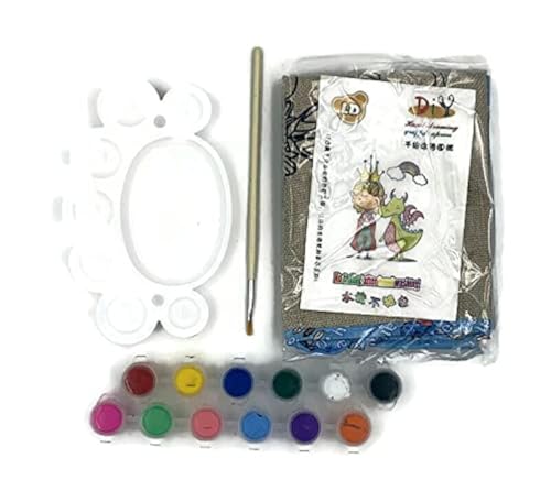 ArtBee Kids Painting Kit with 12 Colors, Painting Brush, palete and Apron